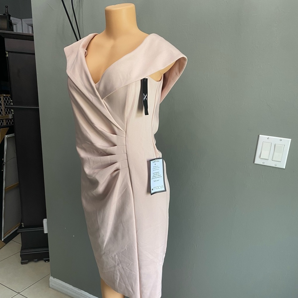Xscape Blush‎ Asymmetrical Women's Dress - Picture 3 of 5
